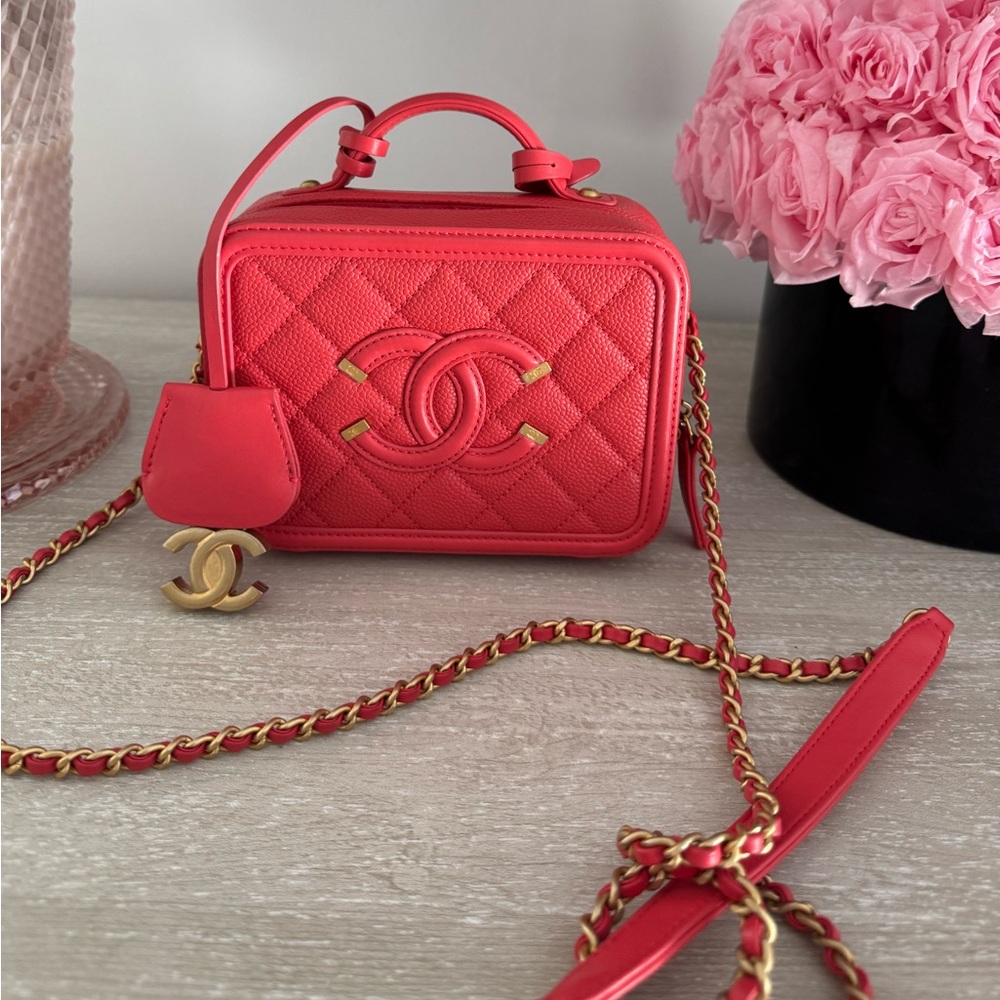 Red Leather Handbag